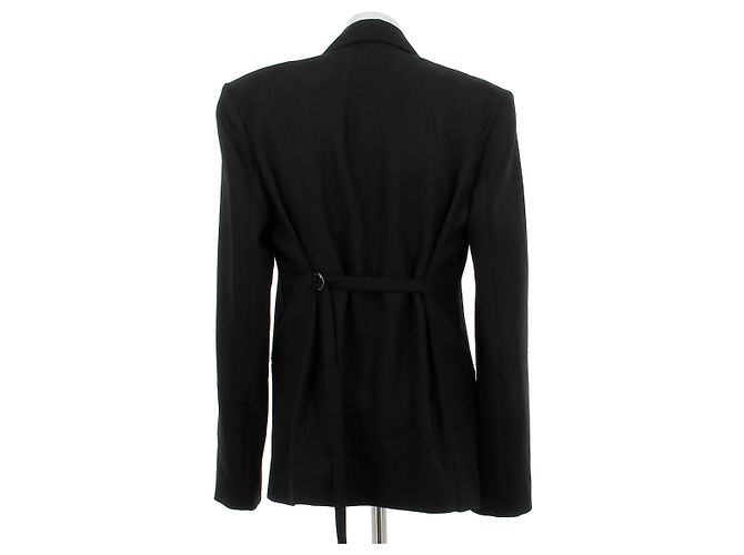 Victoria Beckham Schwarzer Blazer mit quadratischem Schnitt - Ansicht 2