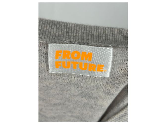 Autre Marque Pull en cachemire gris - vue 5