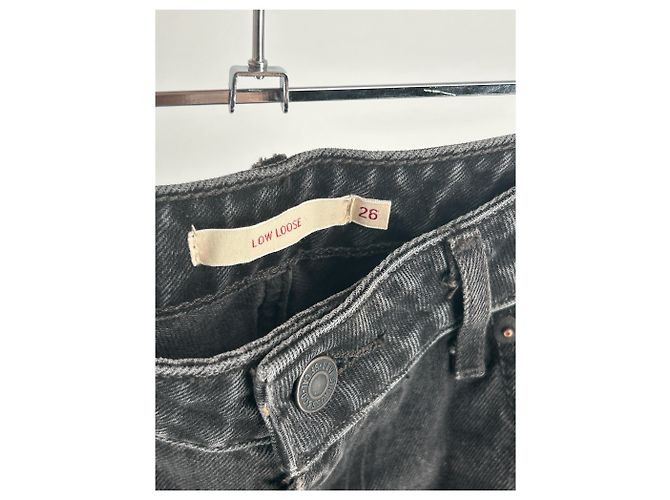 Jeans Low Loose Levi's Grigio Cotone - vista 3