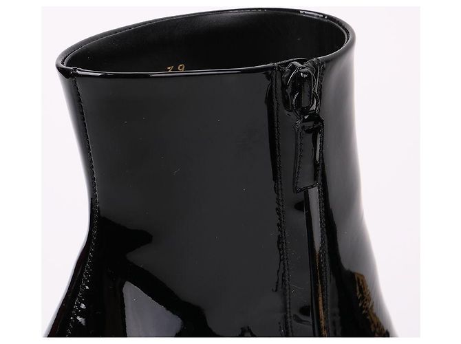 Balenciaga Botines de piel charol negra Negro - vista 7