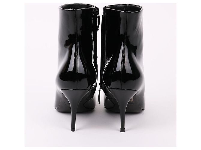 Balenciaga Botines de piel charol negra Negro - vista 8