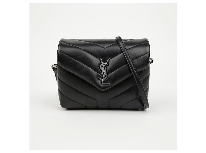 Saint Laurent Borsa Loulou Toy Matelassé Nera Nero - vista 2
