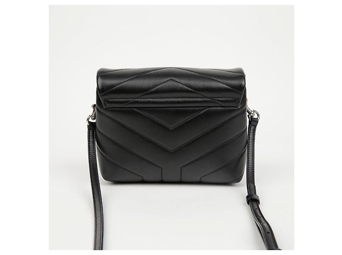 Saint Laurent Borsa Loulou Toy Matelassé Nera Nero - vista 4