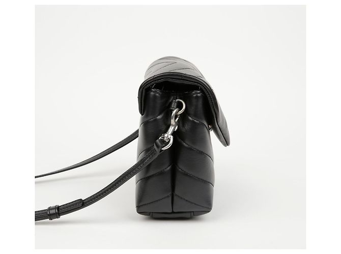 Saint Laurent Borsa Loulou Toy Matelassé Nera Nero - vista 5