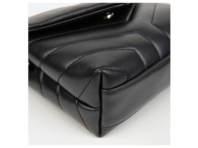 Saint Laurent Borsa Loulou Toy Matelassé Nera Nero - vista 7