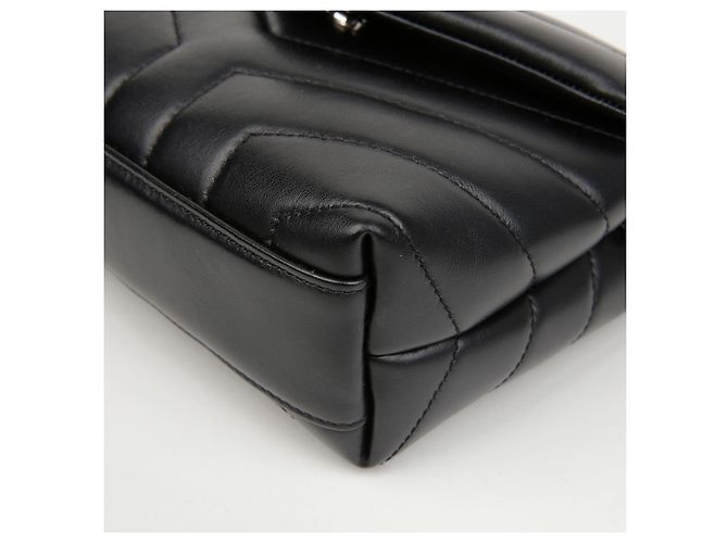 Saint Laurent Borsa Loulou Toy Matelassé Nera Nero - vista 8