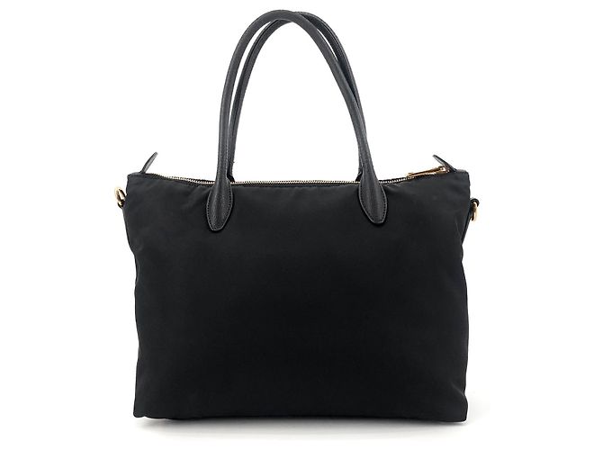 Prada Borsa tote e borsa a tracolla in poliammide nera Nero - vista 3