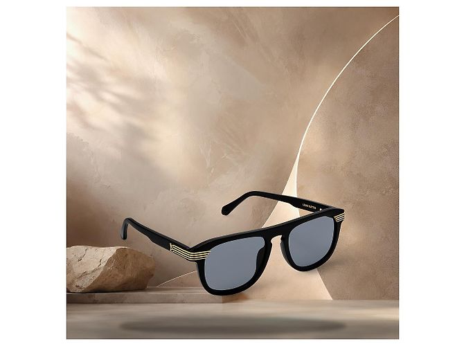 Louis Vuitton Rund-eckige Sonnenbrille Schwarz - Ansicht 2