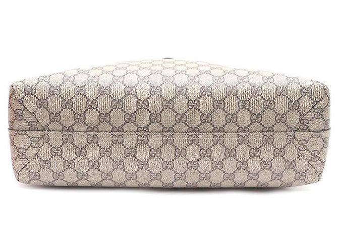 Gucci Borsa Shopper e Borsa a Tracolla Reversibili in PVC con Logo GG Marrone - vista 7