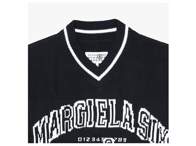 Maison Martin Margiela Strickwaren für Kinder Schwarz - Ansicht 6