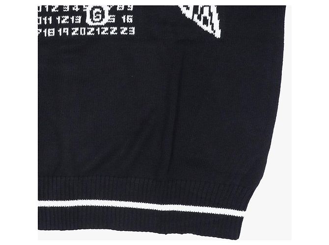 Maison Martin Margiela Strickwaren für Kinder Schwarz - Ansicht 8