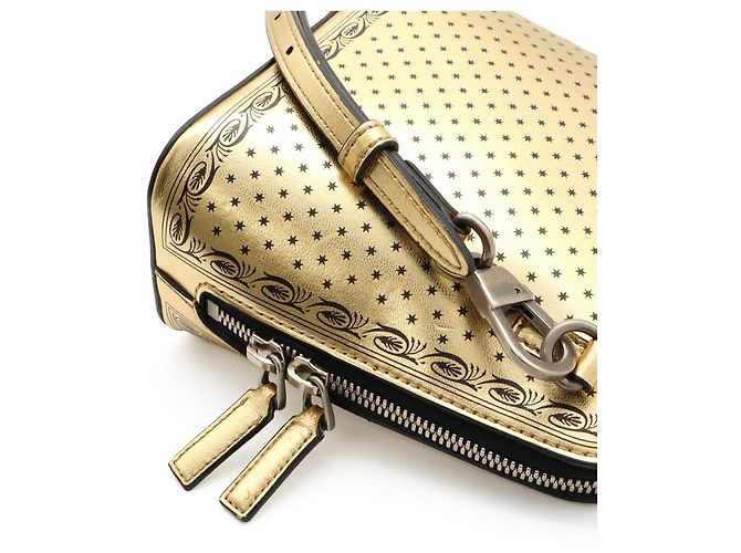 Borsa a tracolla Star GUCCI x SEGA Collaboration Nero D'oro - vista 8