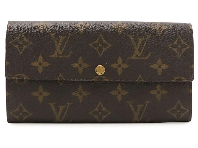 Cartera Larga Louis Vuitton Monogram Castaño - vista 2