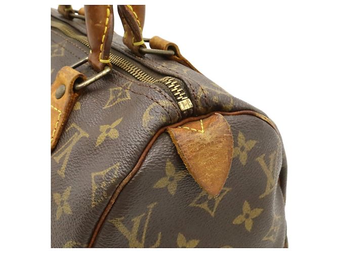 Borsa Louis Vuitton Monogram Speedy 25 Marrone - vista 10