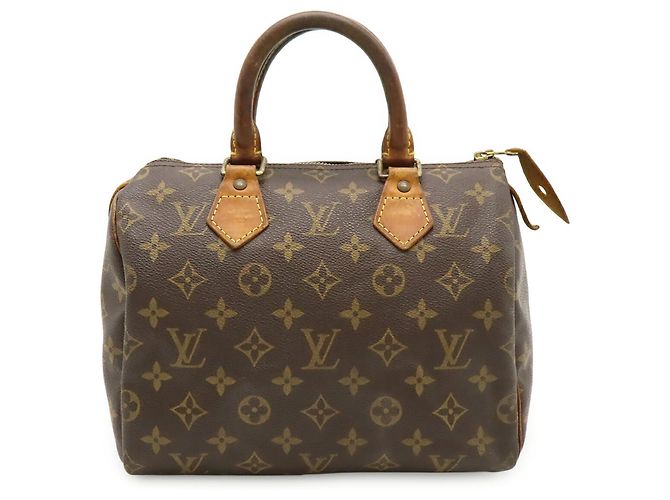 Borsa Louis Vuitton Monogram Speedy 25 Marrone - vista 2