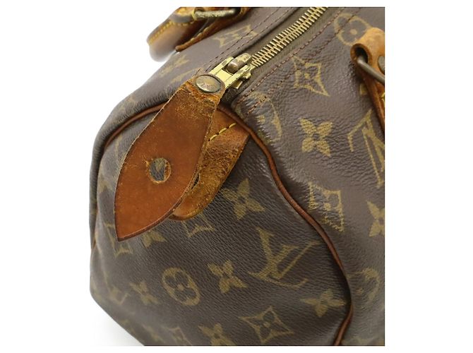 Borsa Louis Vuitton Monogram Speedy 25 Marrone - vista 6