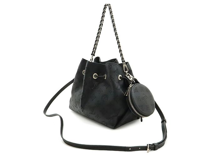 Borsa a tracolla Louis Vuitton Mahina Bella Nero - vista 3