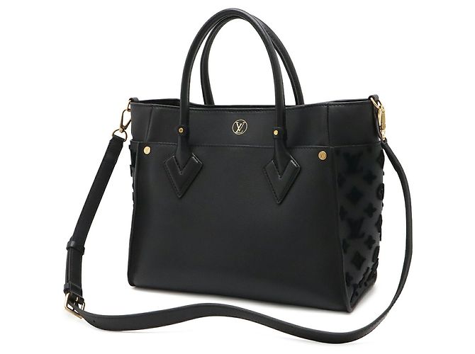 Louis Vuitton Monogram Tuftage On My Side MM Handtasche Schwarz - Ansicht 3