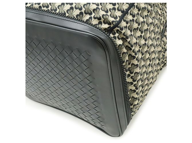 Borsa Tote Bottega Veneta Intrecciato Nero Grigio - vista 7
