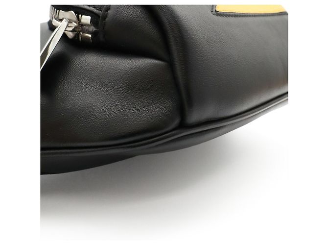 Borsa a tracolla Fendi Bugs Monster Eye Nero Giallo - vista 4