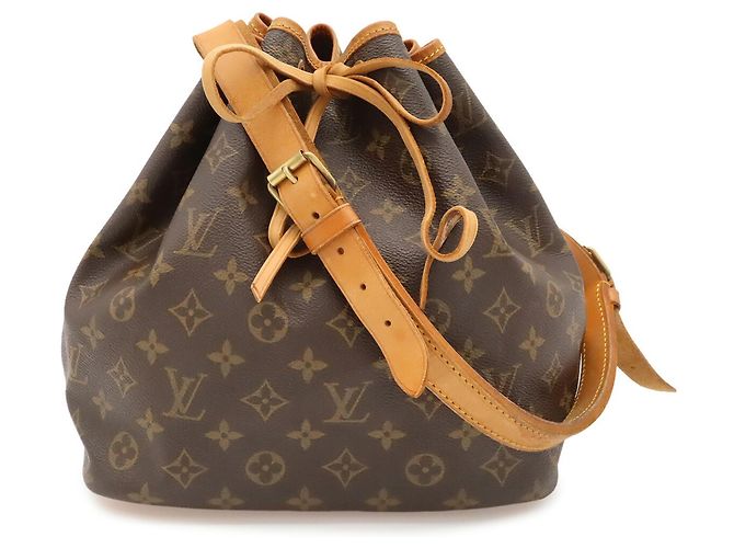 Noe Borsa a tracolla Louis Vuitton Monogram Petit Noé Marrone - vista 2