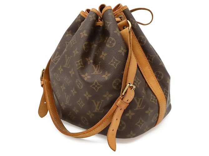 Noe Borsa a tracolla Louis Vuitton Monogram Petit Noé Marrone - vista 3