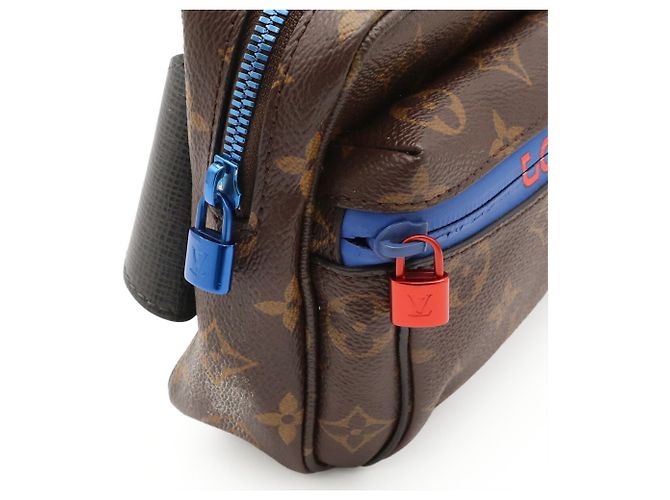 Louis Vuitton Monogram Pacific PM Schultertasche Braun Blau - Ansicht 6