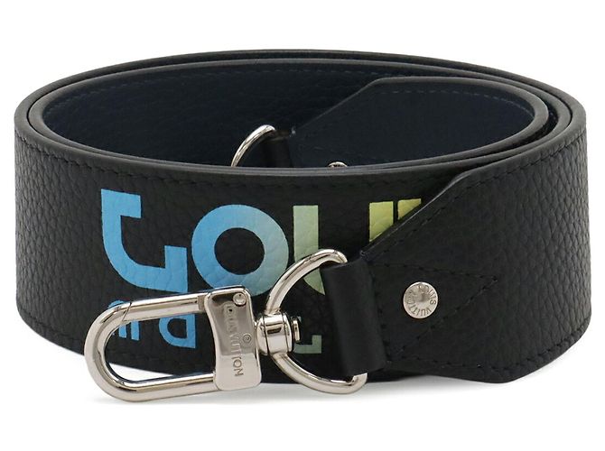 Tracolla Louis Vuitton in pelle Taurillon Nero Multicolore Blu navy - vista 2