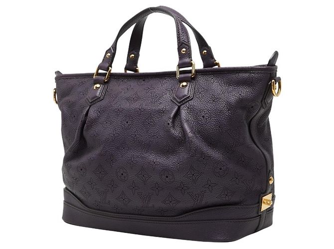 Borsa Louis Vuitton Monogram Mahina Stella PM Porpora - vista 2