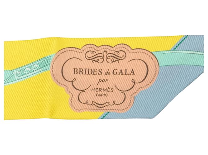 Hermès Foulard Hermes Twilly BRIDES de GALA Giallo - vista 2