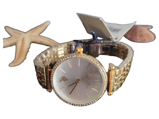 Autre Marque Orologio U.S. Polo Assn. Dorato Quadrante Bianco - vista 2