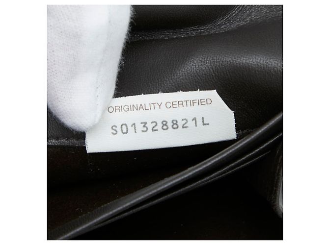 Cartera larga Bottega Veneta Intrecciato Castaño - vista 8