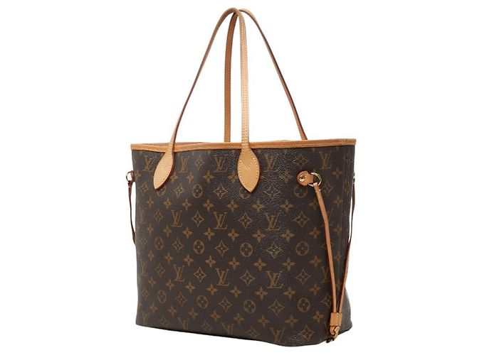 Borsa a tracolla Louis Vuitton Monogram Neverfull MM Marrone Rosa - vista 2