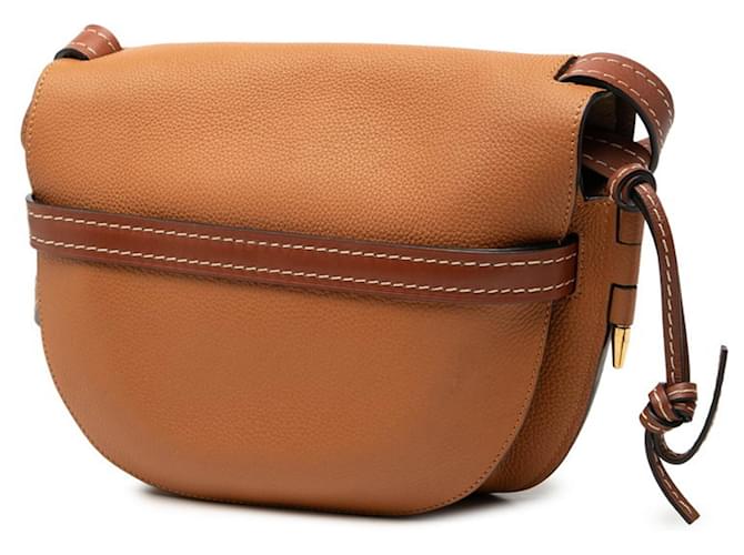 Borsa Loewe Anagram Gate Bag Marrone - vista 2