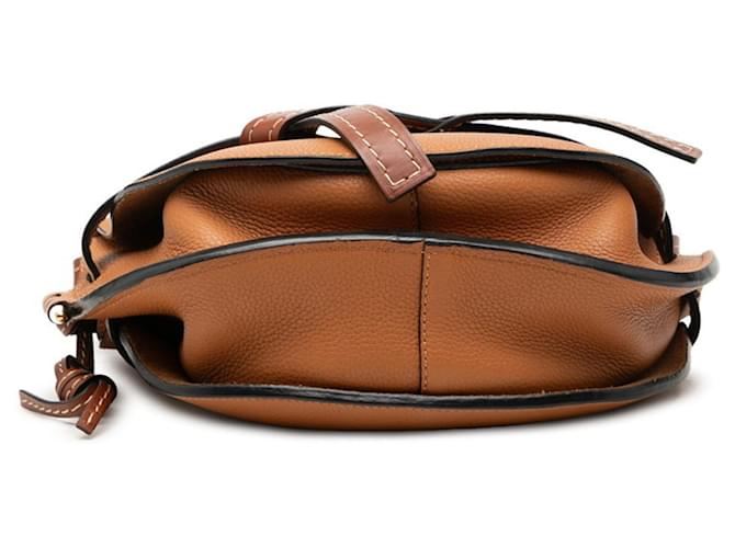 Borsa Loewe Anagram Gate Bag Marrone - vista 3