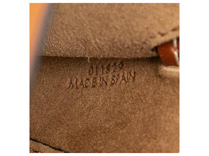 Borsa Loewe Anagram Gate Bag Marrone - vista 6