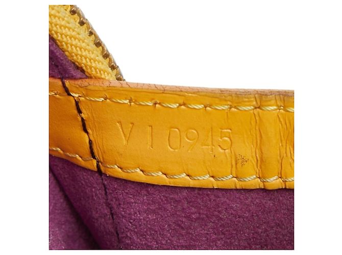Zaino Louis Vuitton Epi Cobelin Giallo - vista 16