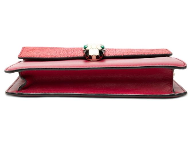 Bulgari Borsa a tracolla e spalla con catena BVLGARI Serpenti Forever Rosso Bordò - vista 3