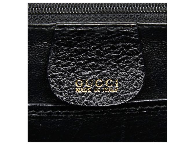 Borsa a mano e a tracolla Gucci Bamboo Nero - vista 11