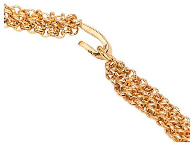 Collar de cadena chapado en oro Chanel Dorado - vista 4