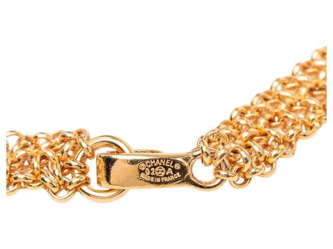 Collar de cadena chapado en oro Chanel Dorado - vista 5