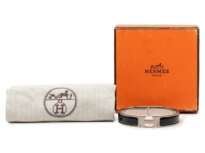 Hermès Bracciale con Charms Hermes Click H GM Nero Argento - vista 6