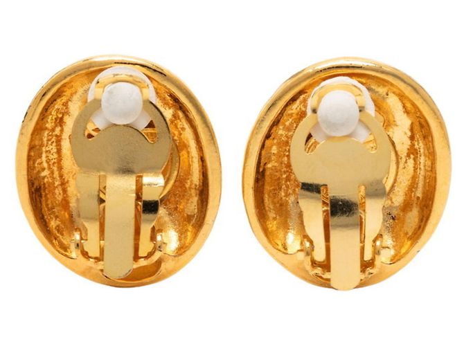 Orecchini a clip Chanel Mademoiselle Logo D'oro - vista 2