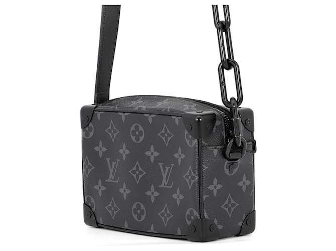 Borsa a tracolla Mini Soft Trunk Monogram Eclipse Louis Vuitton Nero - vista 2