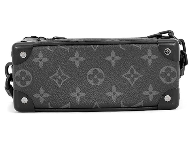 Borsa a tracolla Mini Soft Trunk Monogram Eclipse Louis Vuitton Nero - vista 3