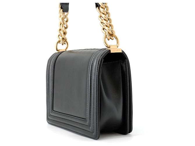 Borsa a tracolla con catena Chanel Boy AS3018 Nero - vista 2