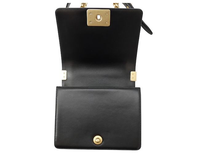 Borsa a tracolla con catena Chanel Boy AS3018 Nero - vista 6