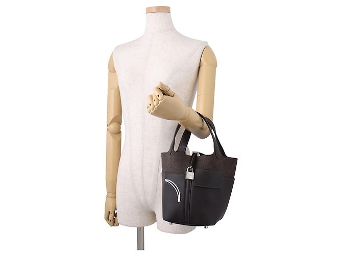 Hermès Hermes Picotin Lock PM Handtasche Damier ebene - Ansicht 4