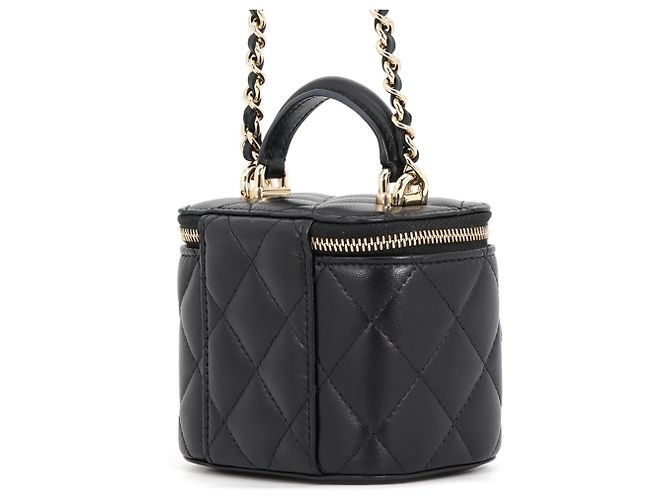 Borsa a tracolla con catena Chanel Small Vanity Case Nero - vista 2