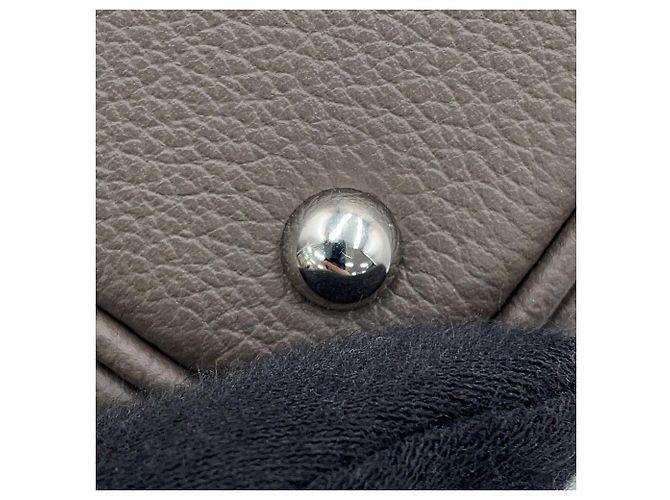 Hermès Borsa Hermes Bolide 1923 Mini Verso Grigio - vista 13
